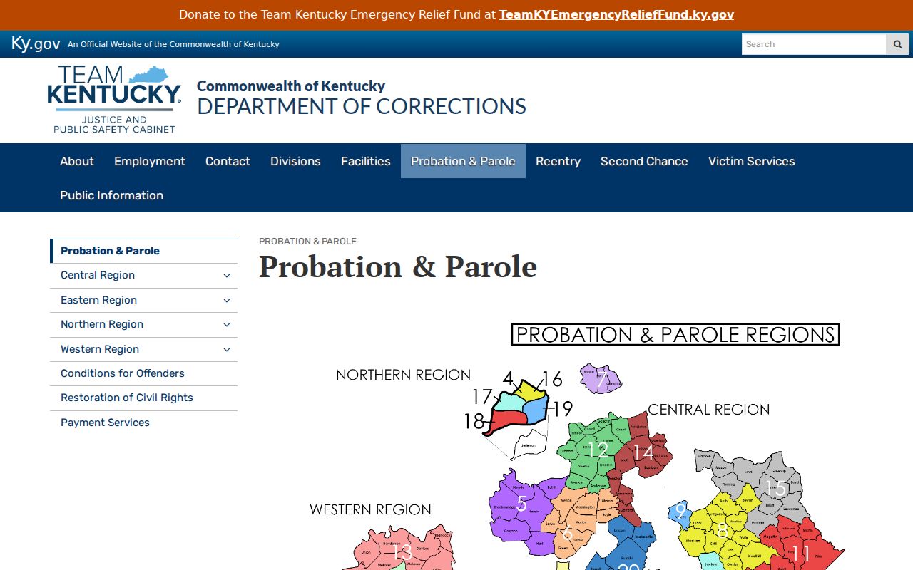 Marshall County criminal records probation and parole overview